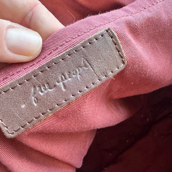 Free People Malta Velvet Backpack Sepia Rose - Picture 8 of 8